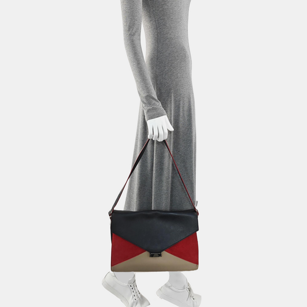 Calfskin Shoulder Bag Multicolor