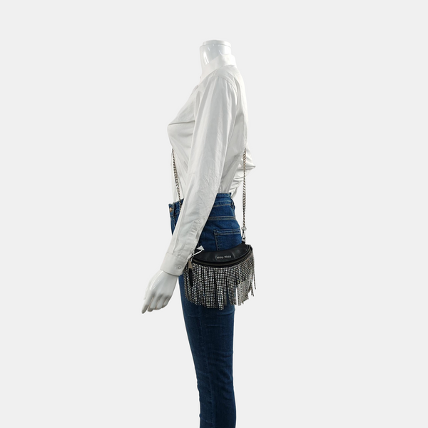 Fringed Lambskin Black
