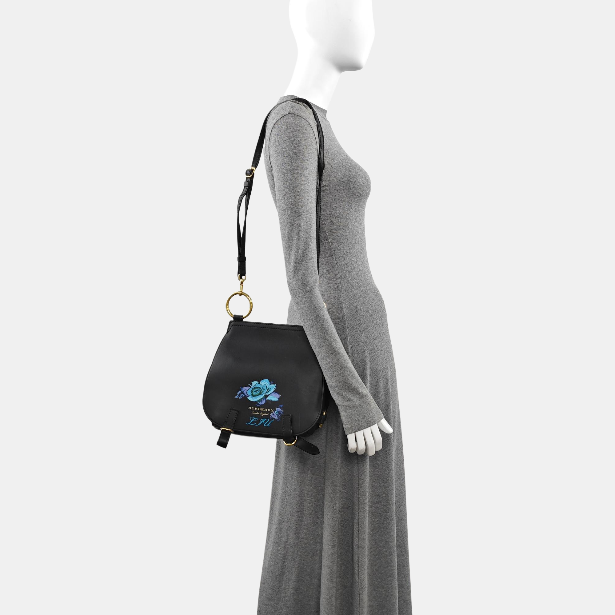 Calfskin Shoulder Bag Black