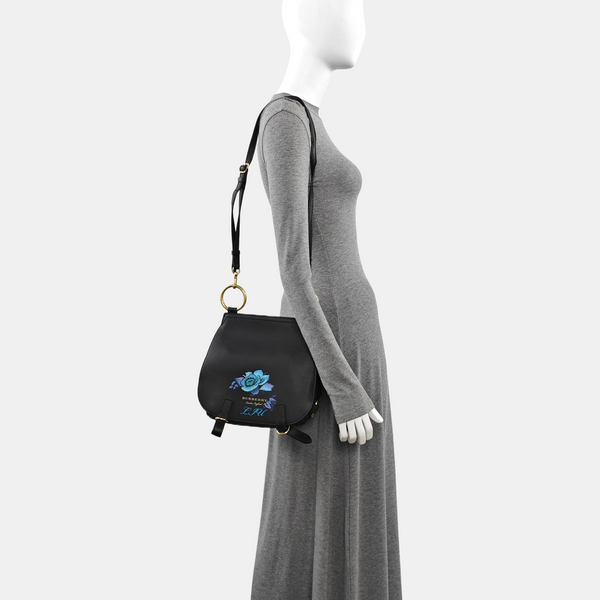 Calfskin Shoulder Bag Black