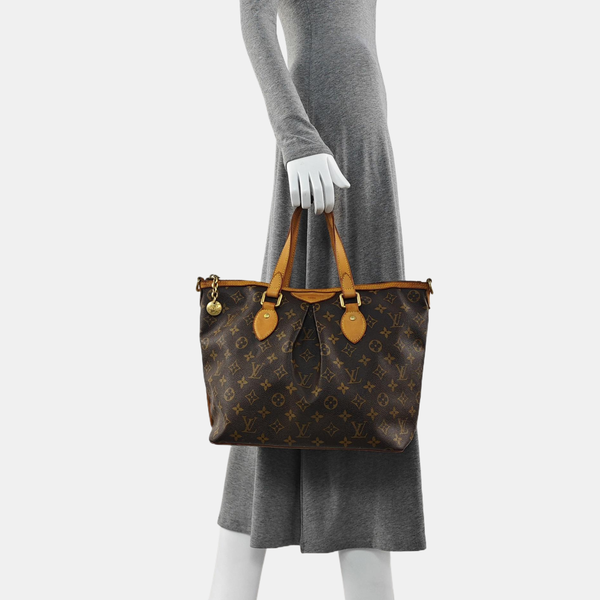 PALERMO PM Monogram Coated Canvas Brown