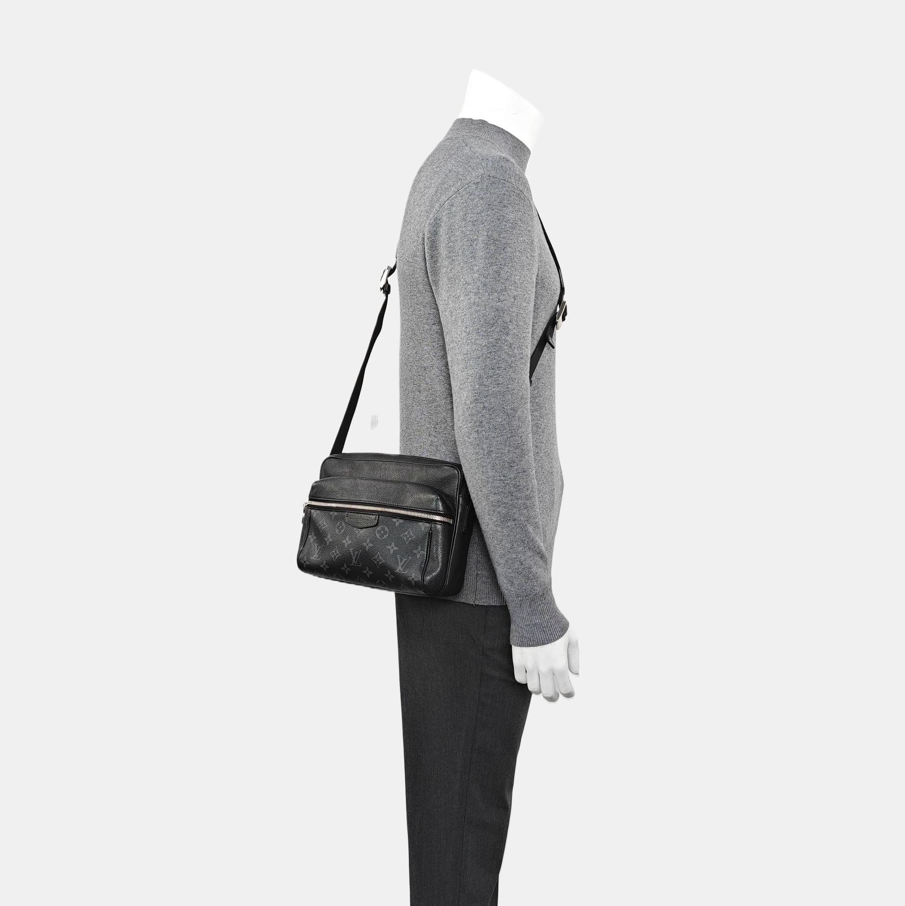 OUTDOOR PM Monogram Coated Canvas Black