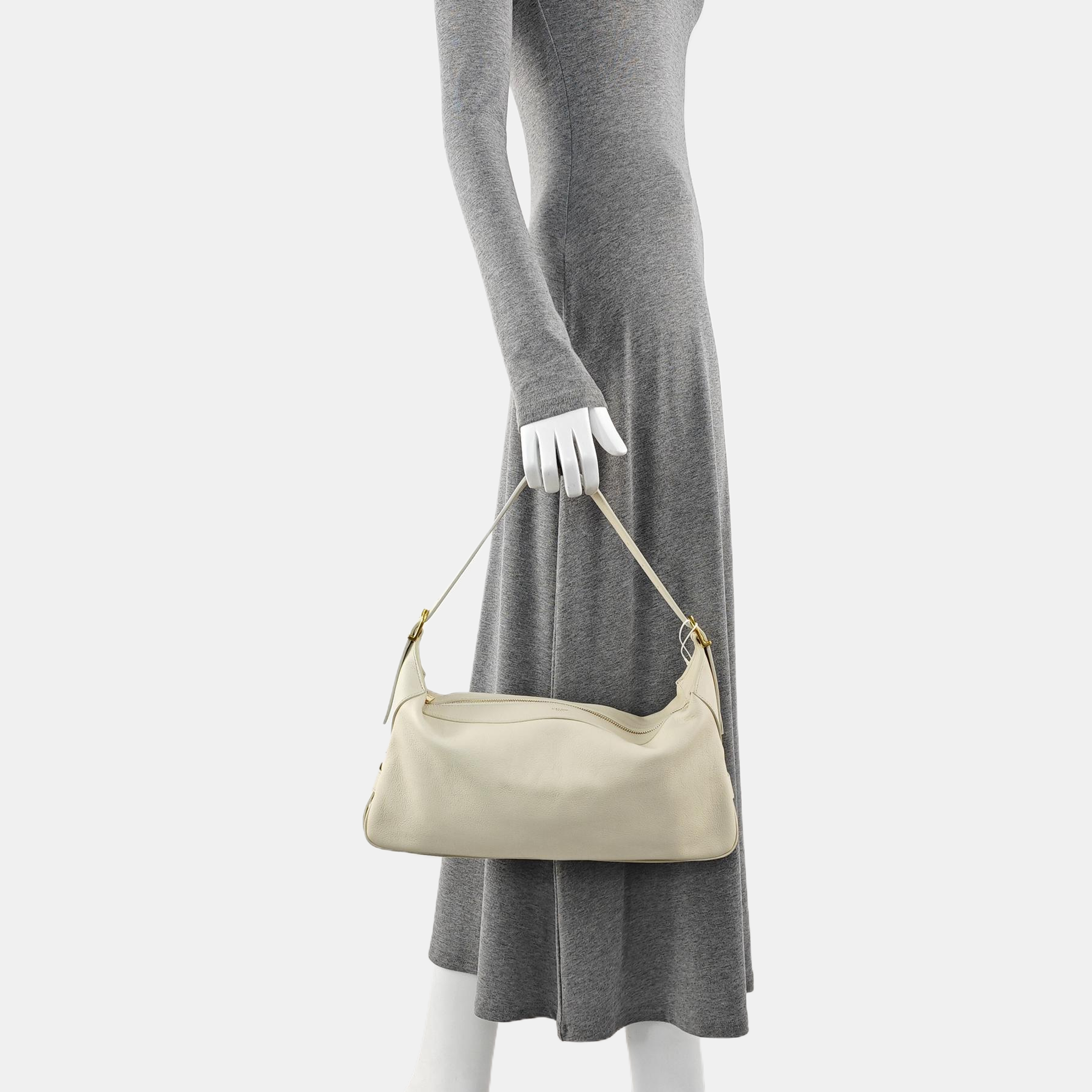 NEW HOBO Calfskin White