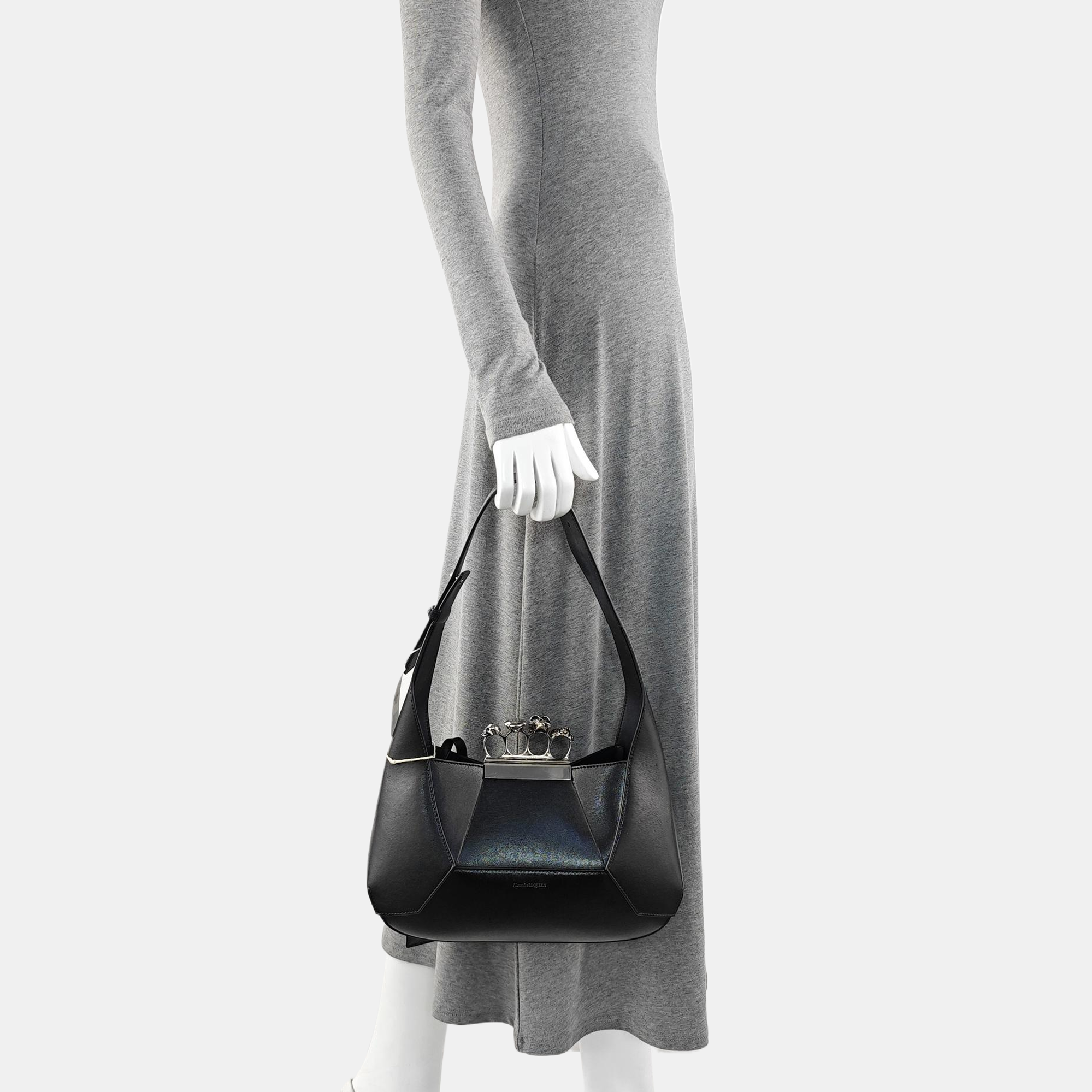 Calfskin Shoulder Bag Black