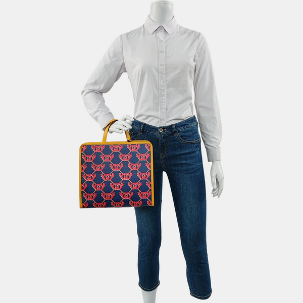 Monogram Coated Canvas Blue