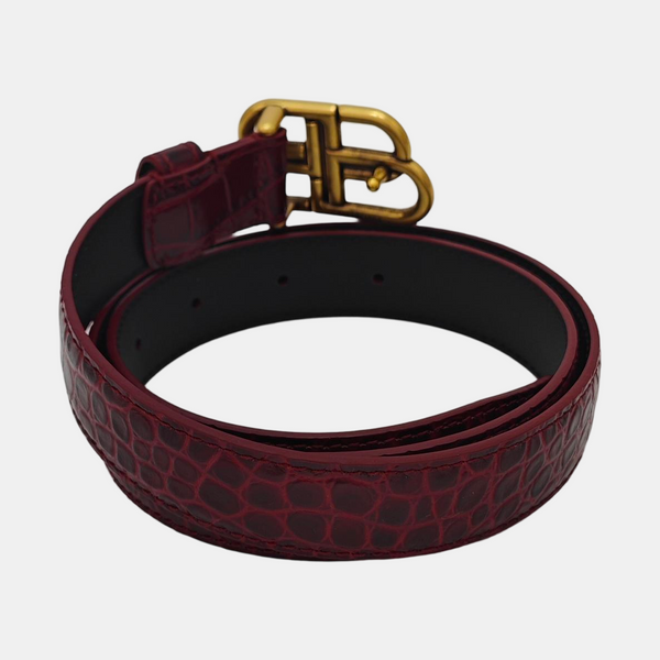 Leather Belt Red
