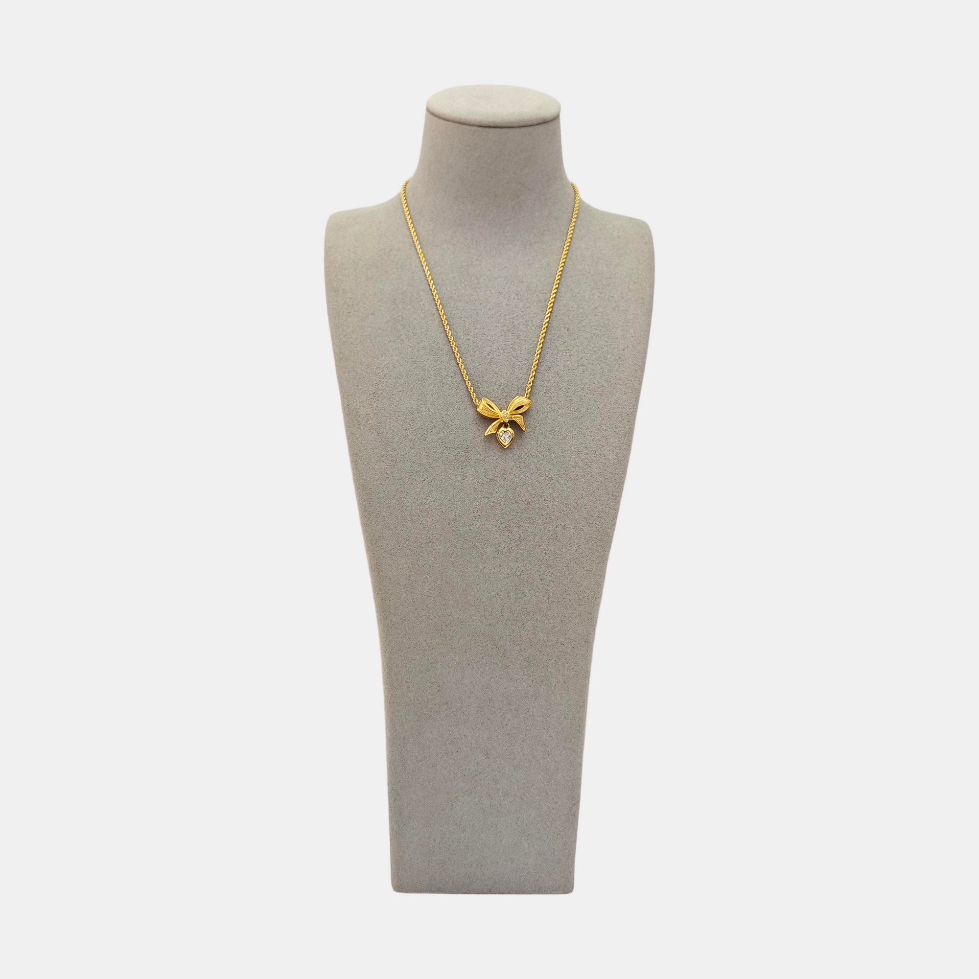 Bow Metal Gold Necklace