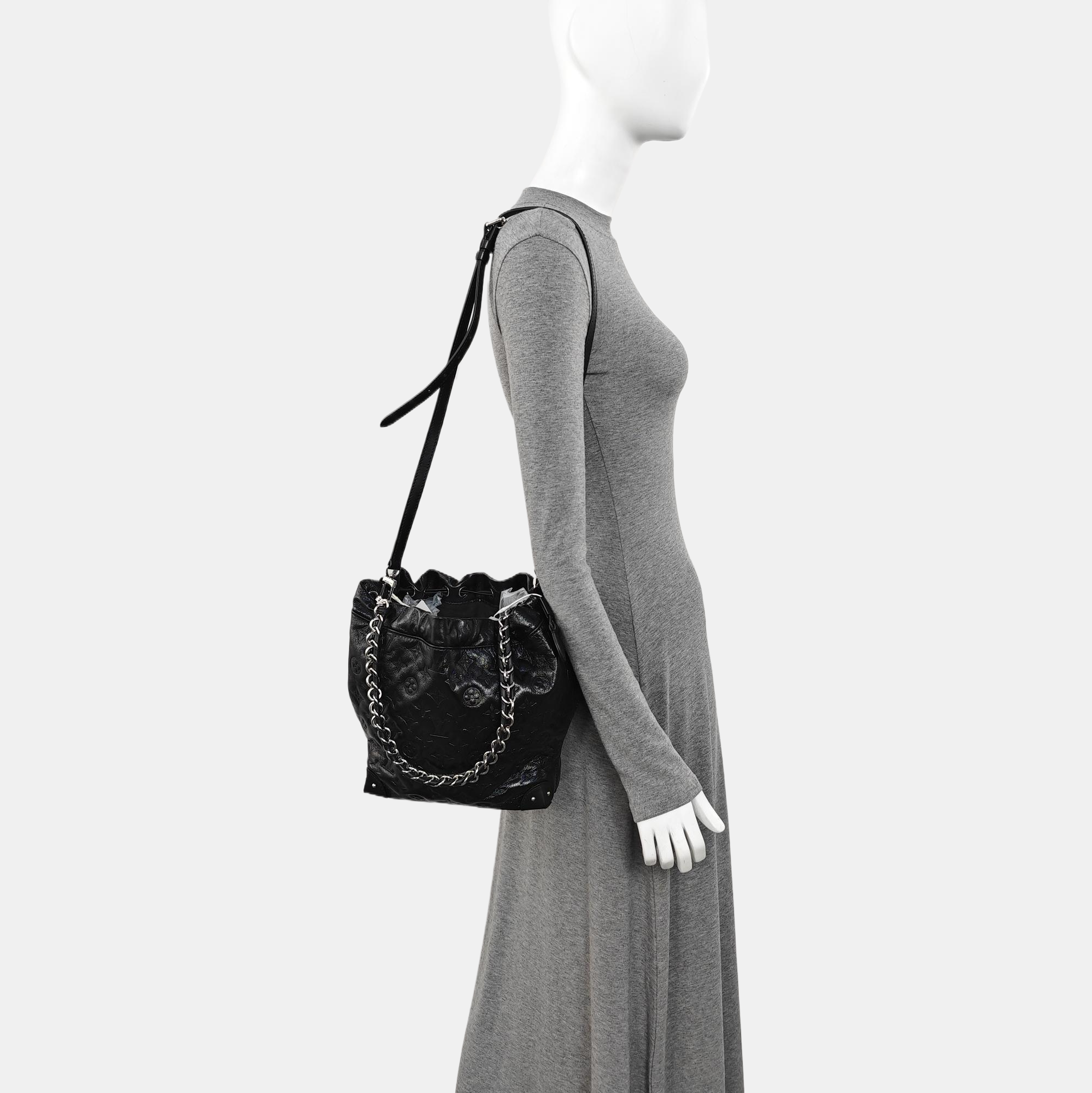 NOÉ TRUNK PM Monogram Lambskin Black
