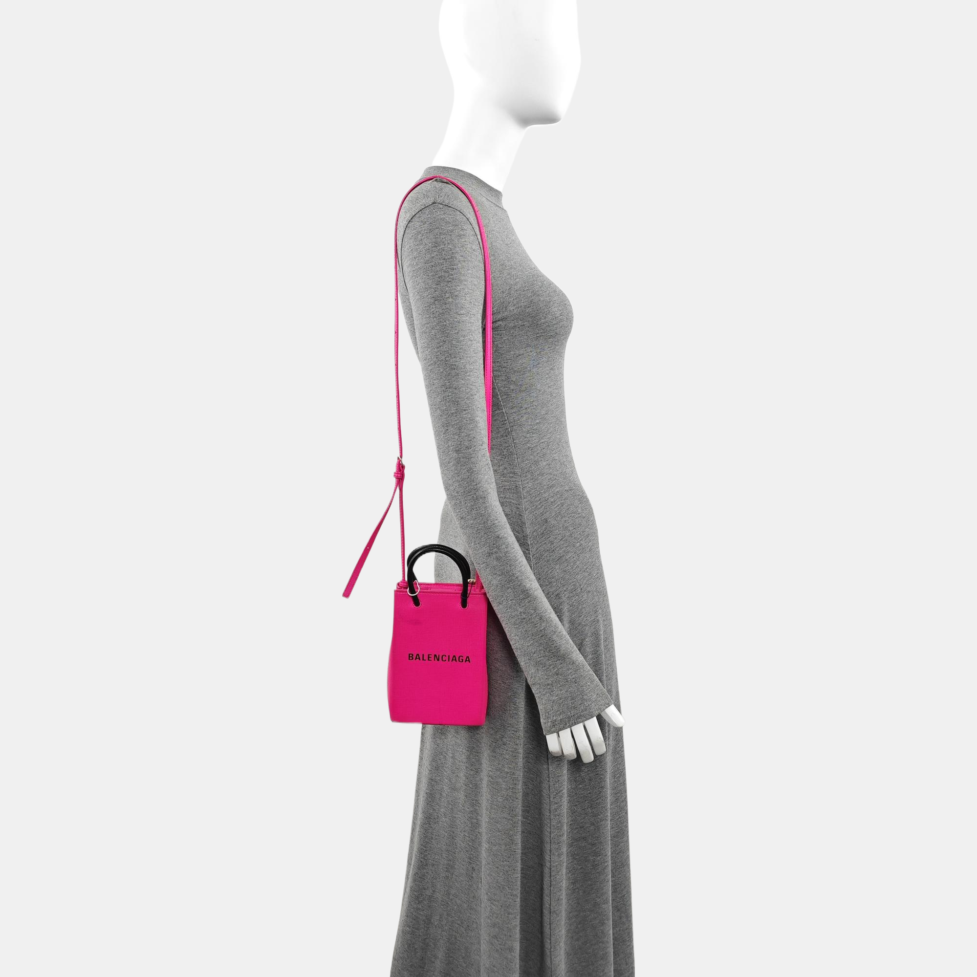 Shopping Bag Calfskin Red
