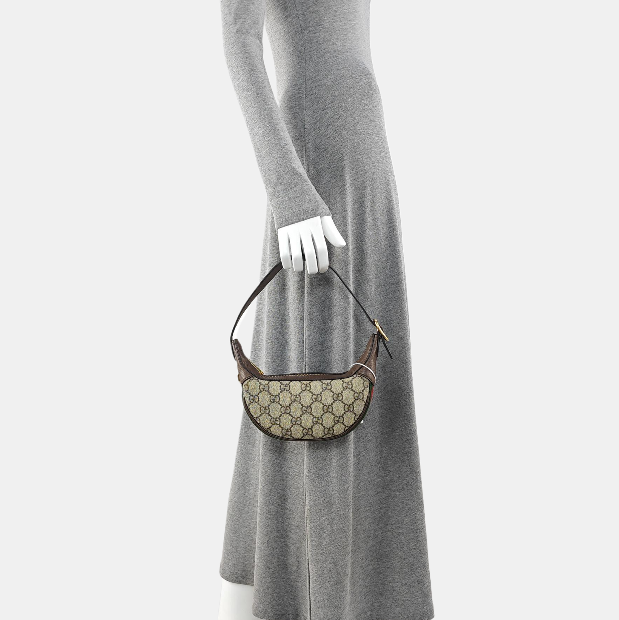 Ophidia Mini Monogram Coated Canvas Beige