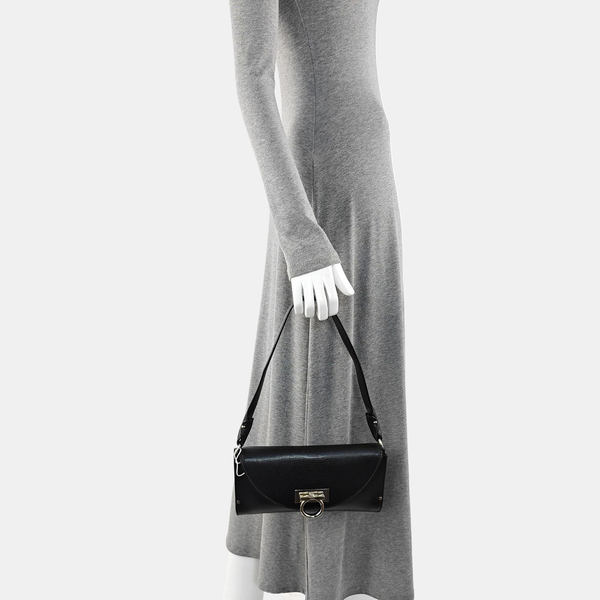 Calfskin Shoulder Bag Black