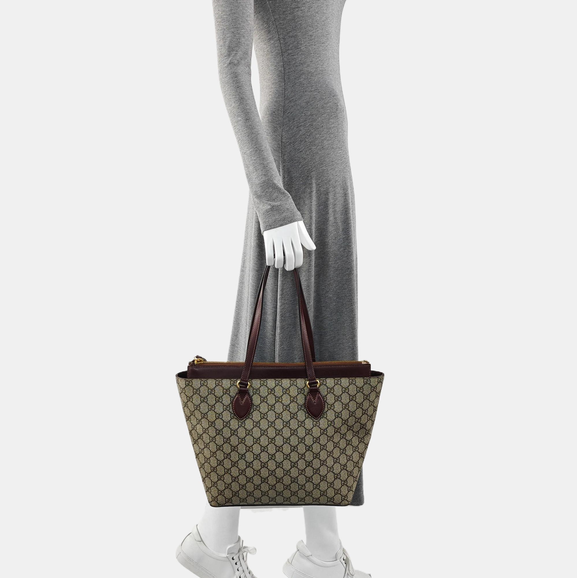 Monogram Coated Canvas Shoulder Bag Black