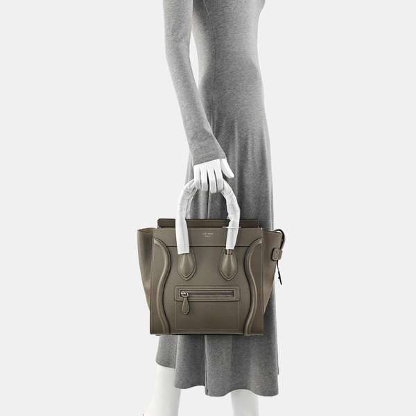 LUGGAGE Quilted Calfskin Gray
