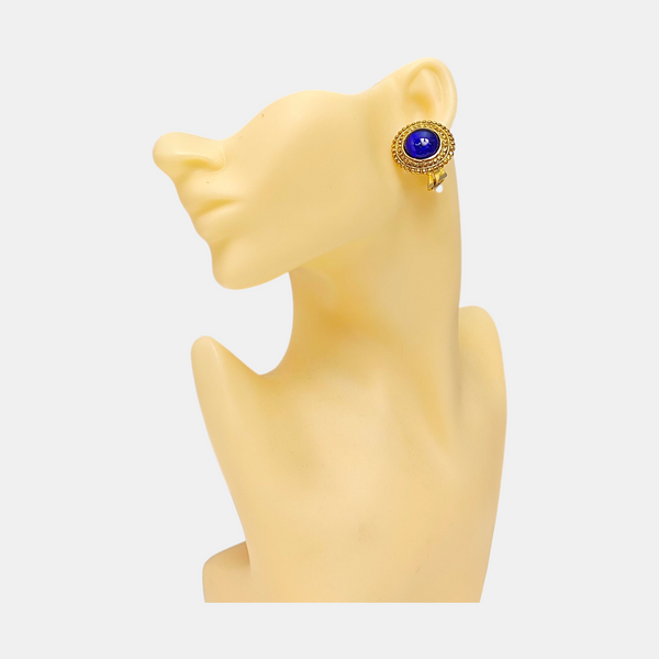 Metal Gold Clip On Earrings