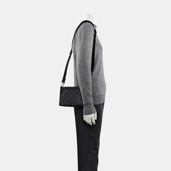 GASTON Monogram Coated Canvas Black