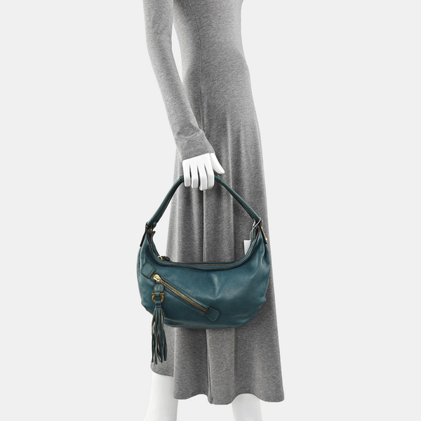 Calfskin Top Handle Bag Green