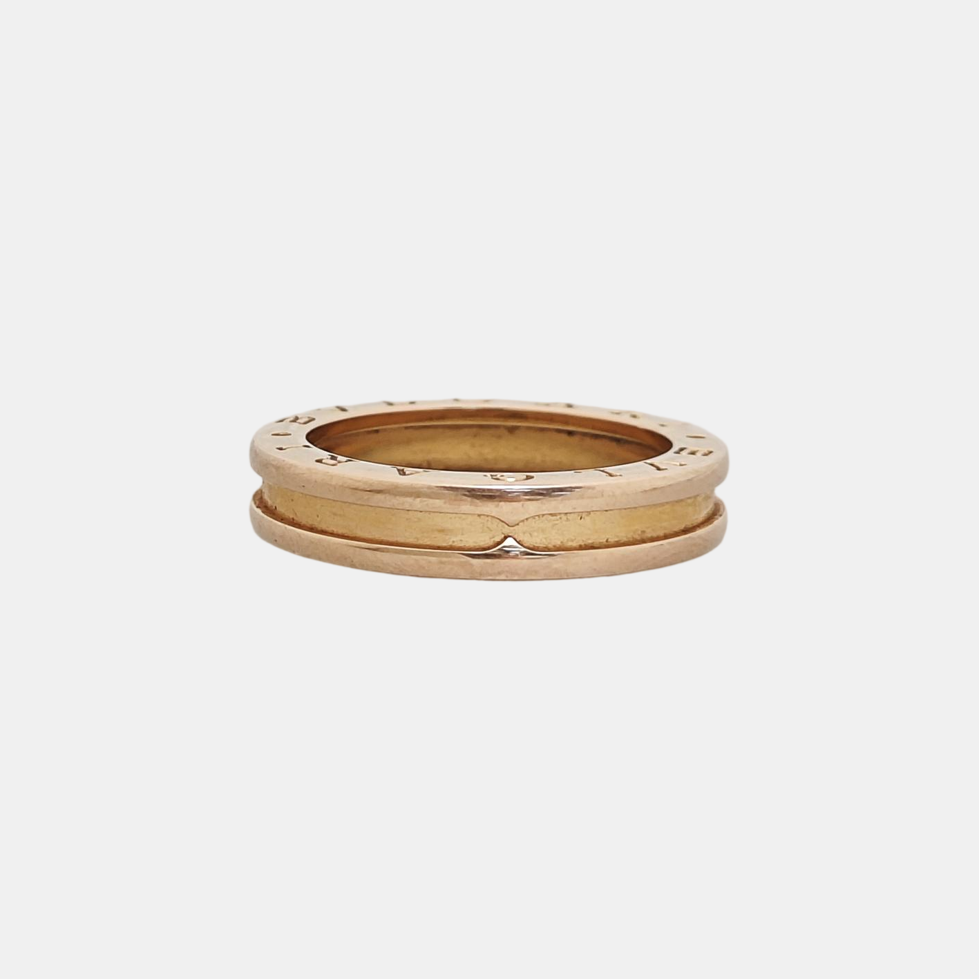 B.ZERO1 18k Rose Gold Ring EU 56