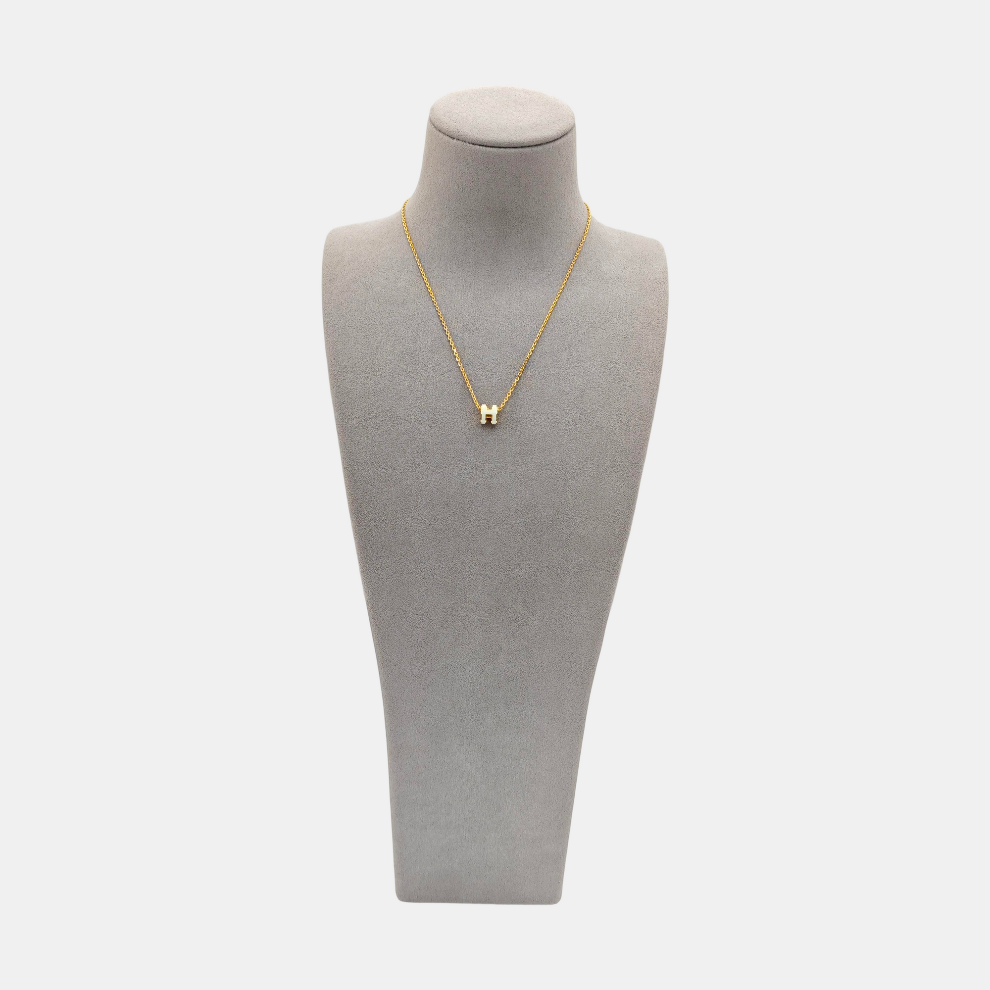 Pop H Metal Gold Necklace