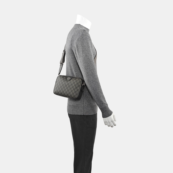 Ophidia Monogram Coated Canvas Gray