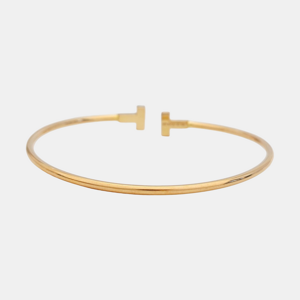Tiffany T 18k Rose Gold Bangle