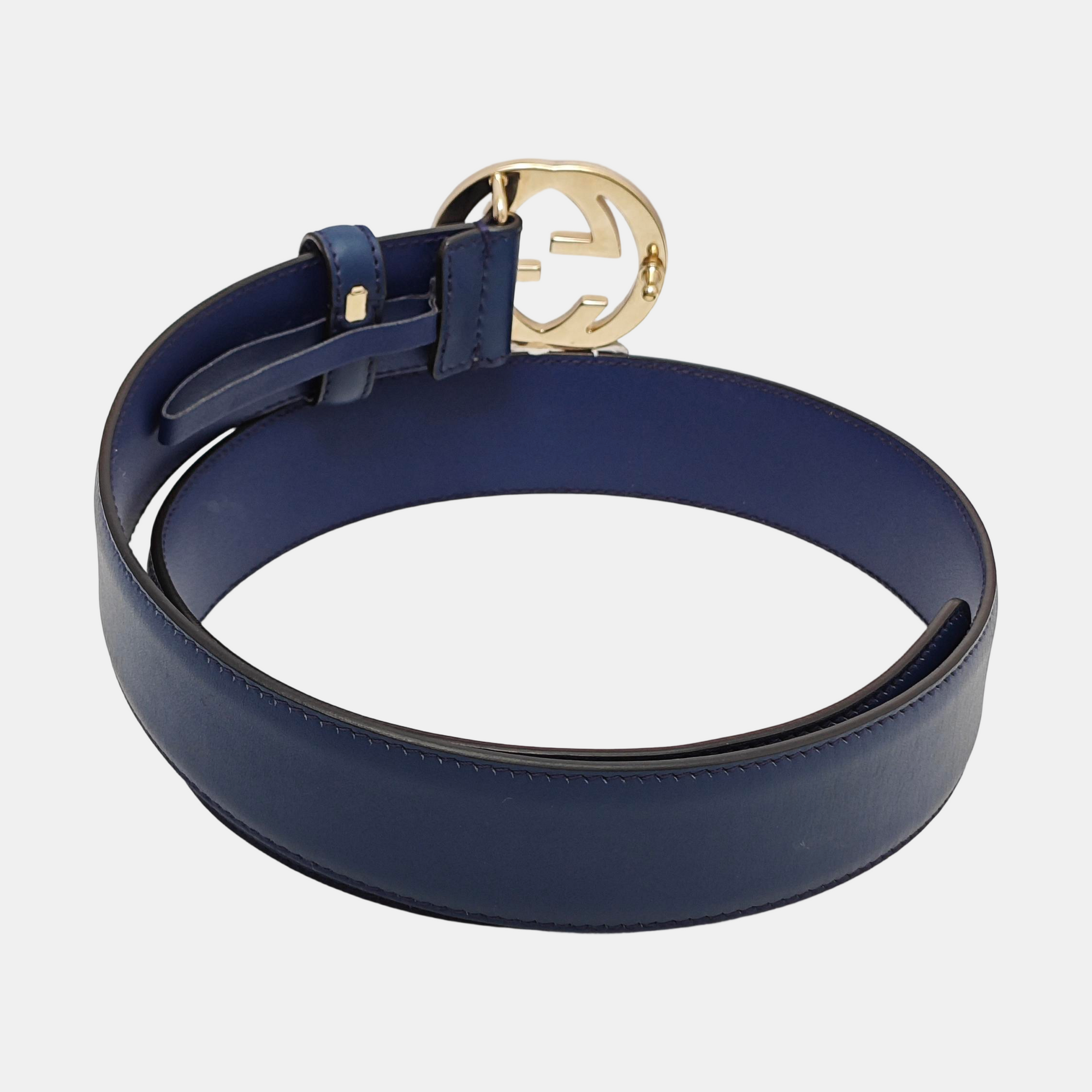 Leather Belt Blue