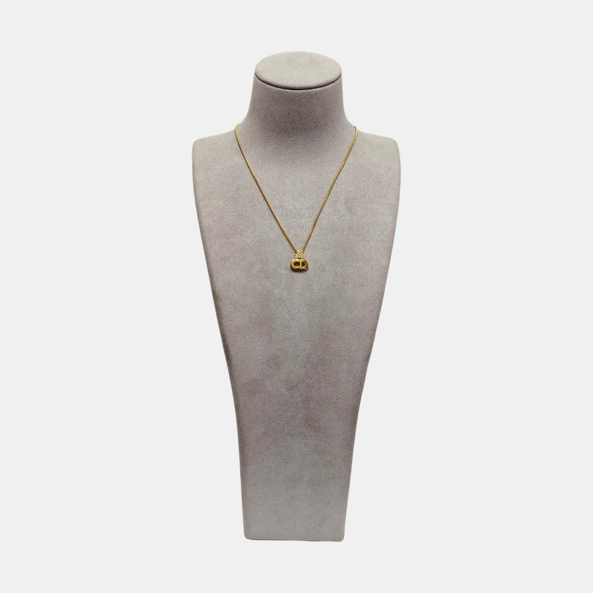 Petit CD Metal Gold Necklace