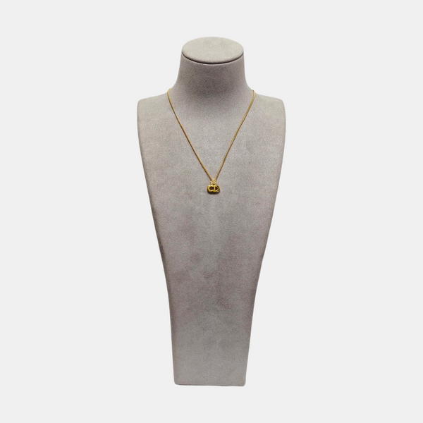 Petit CD Metal Gold Necklace