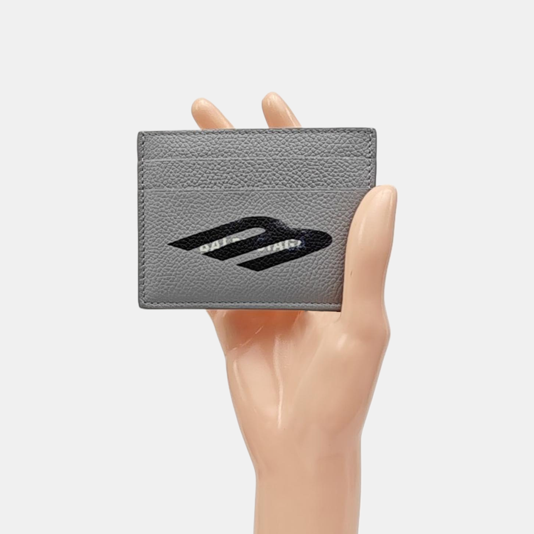 Cash Calfskin Gray Card Holder