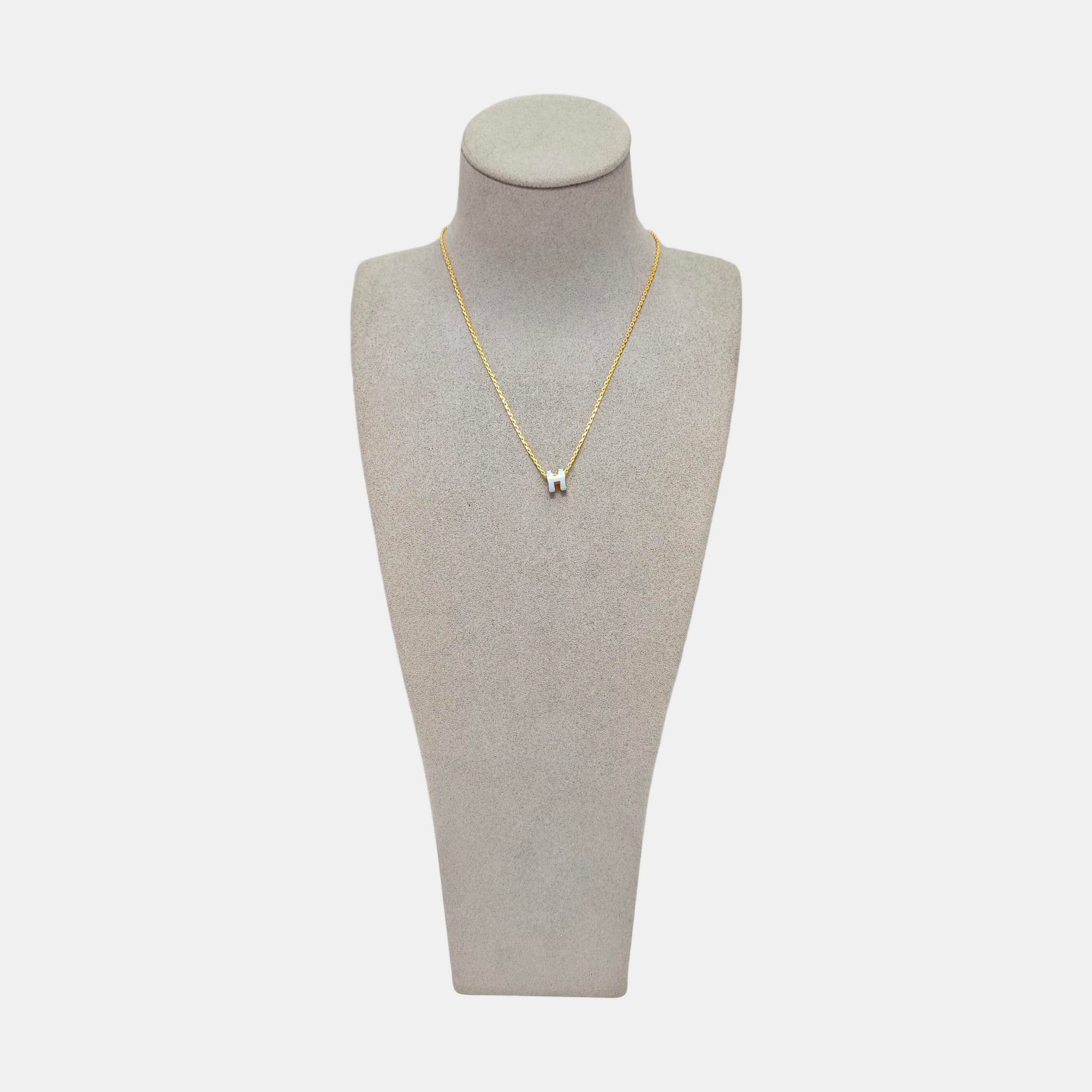 Pop H Metal Gold Necklace