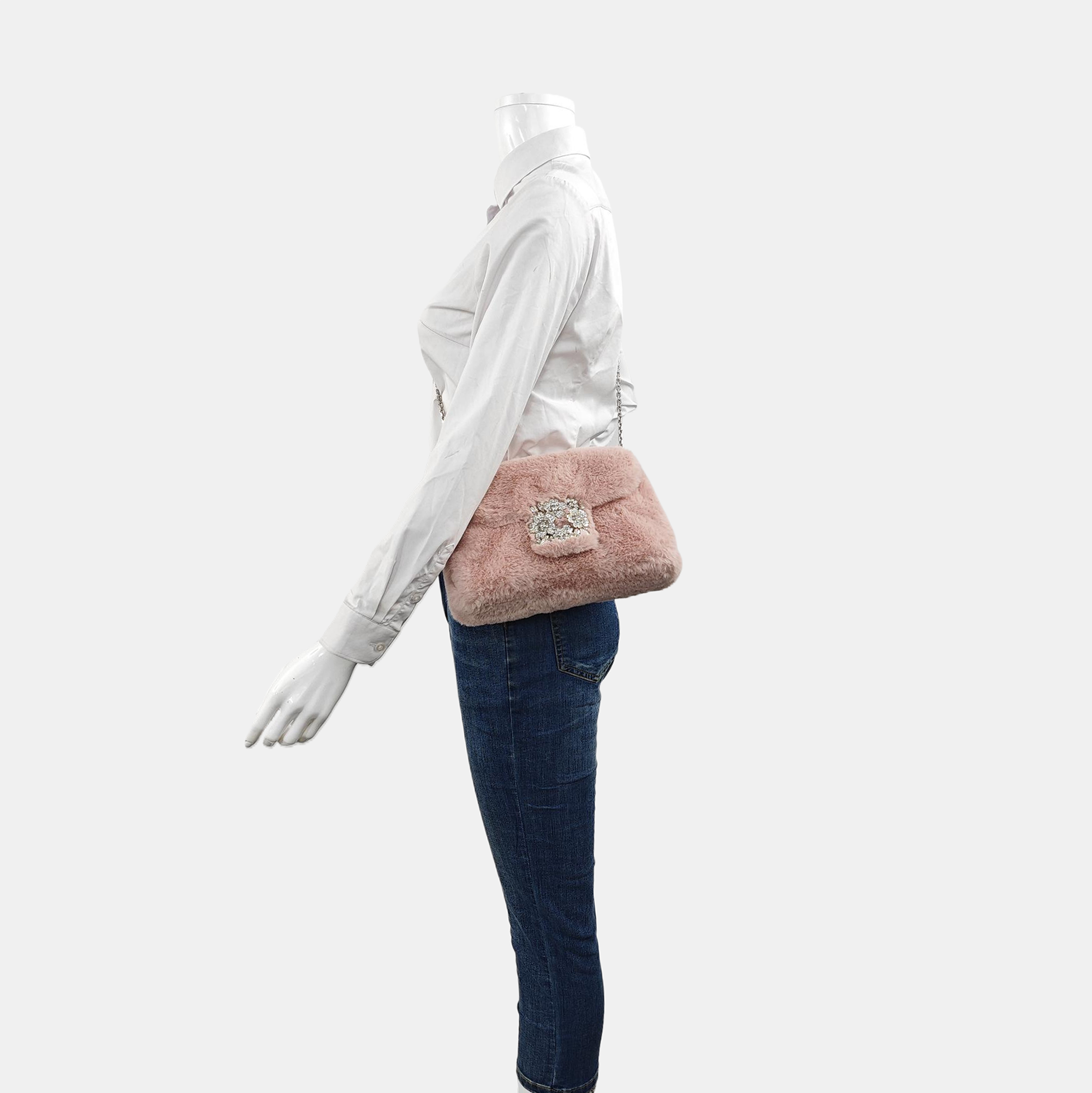 Fabric Shoulder Bag Mini Pink