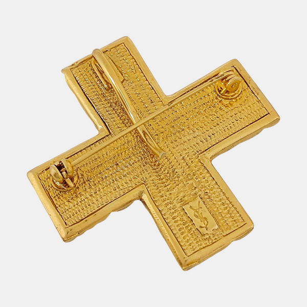 Metal Gold Brooch