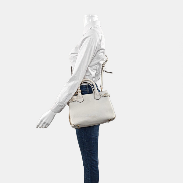 The Banner Small Calfskin Beige