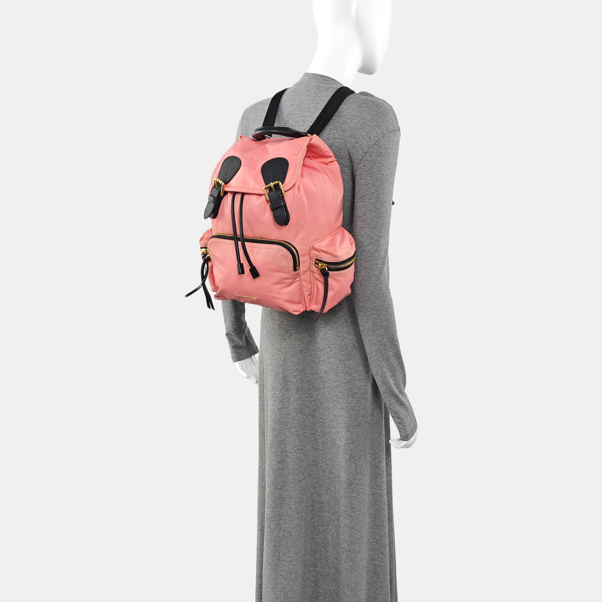 The Rucksack Medium Nylon Pink