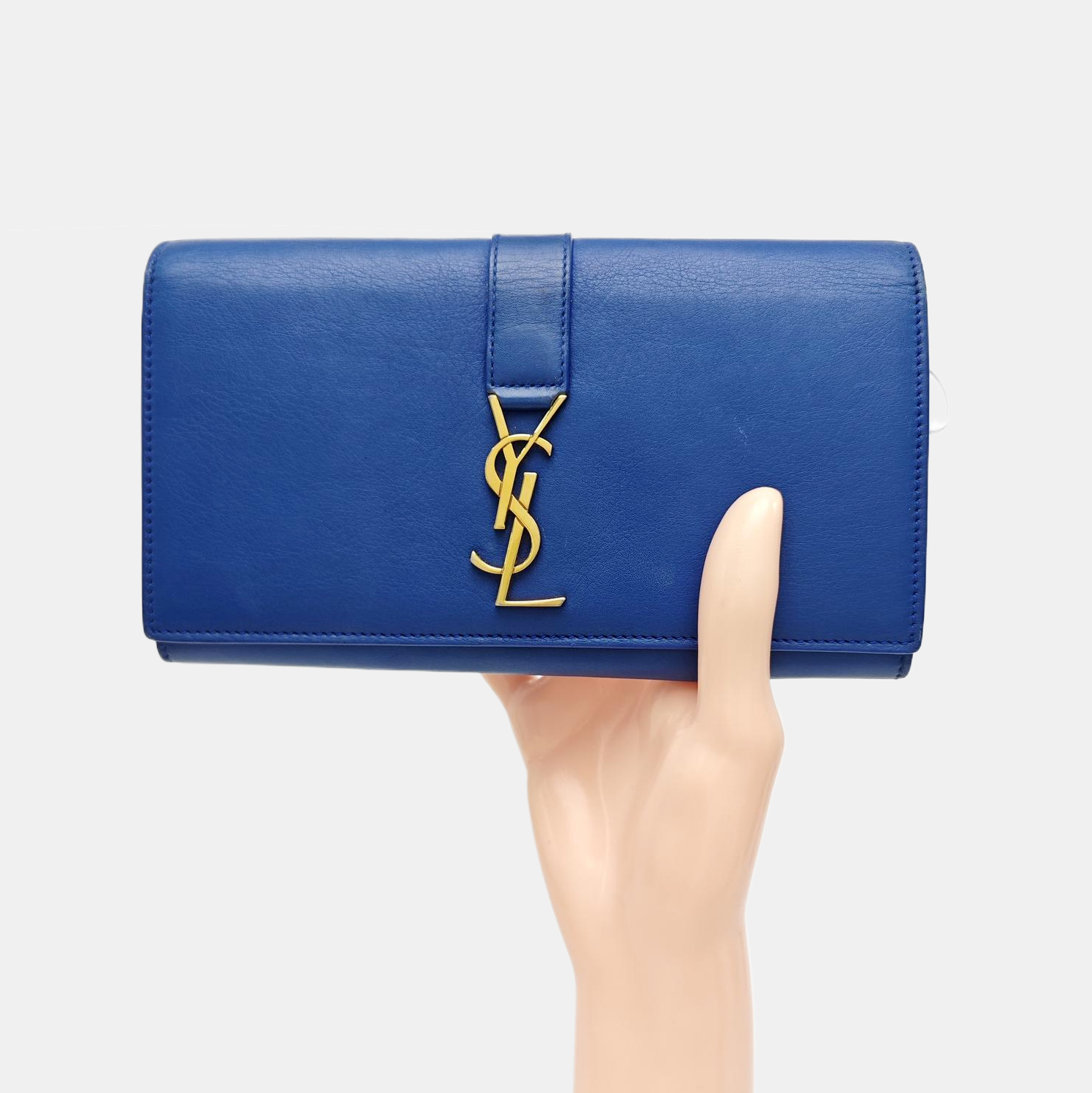 Calfskin Wallet Blue