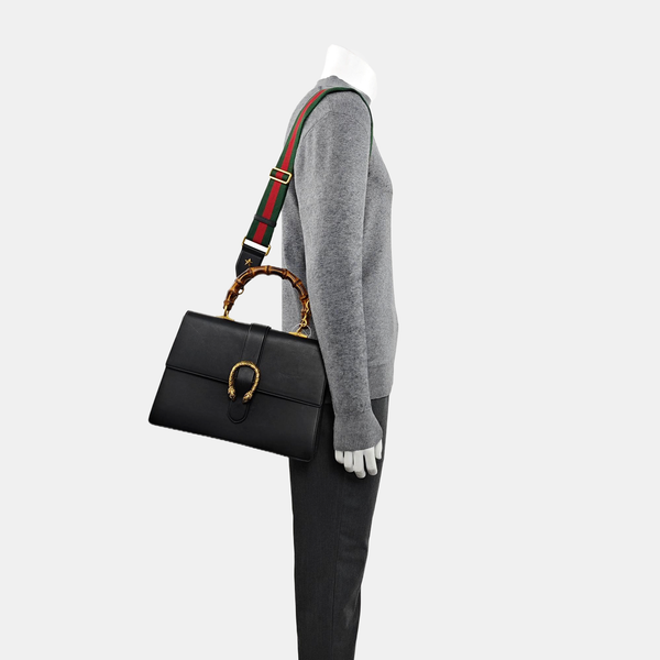 Dionysus Large Calfskin Black