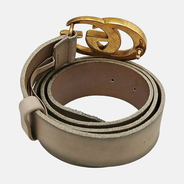Leather Belt Yellow