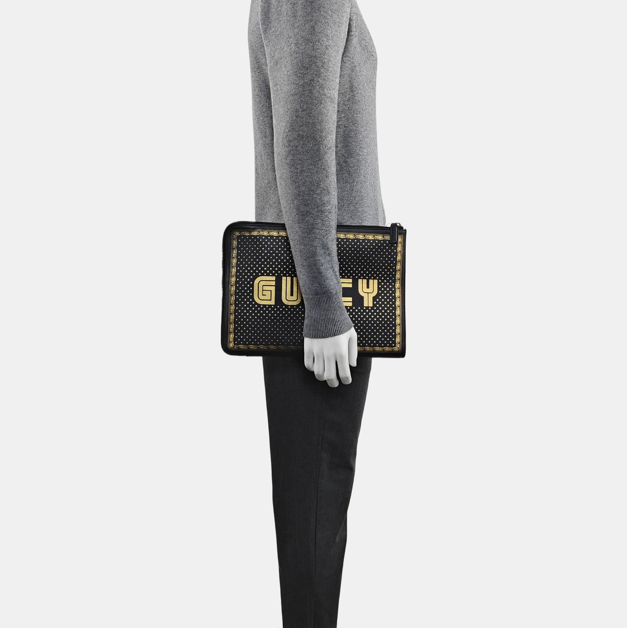 Gucci X Sega Calfskin Black