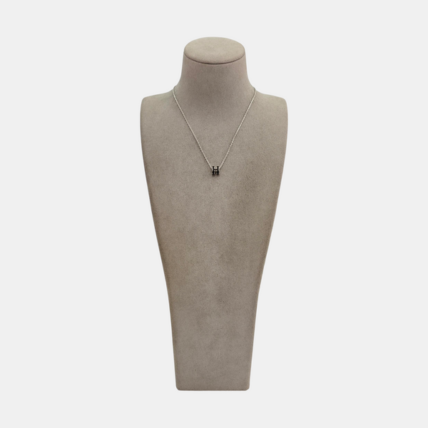Pop H Metal Silver Necklace
