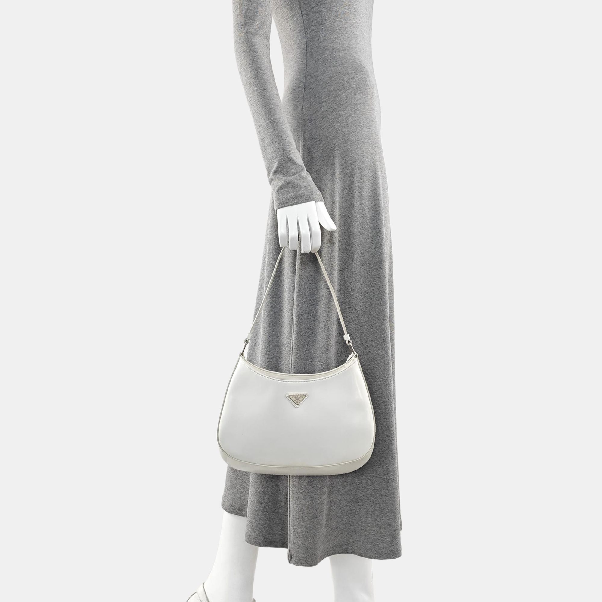 Cleo Saffiano Calfskin White