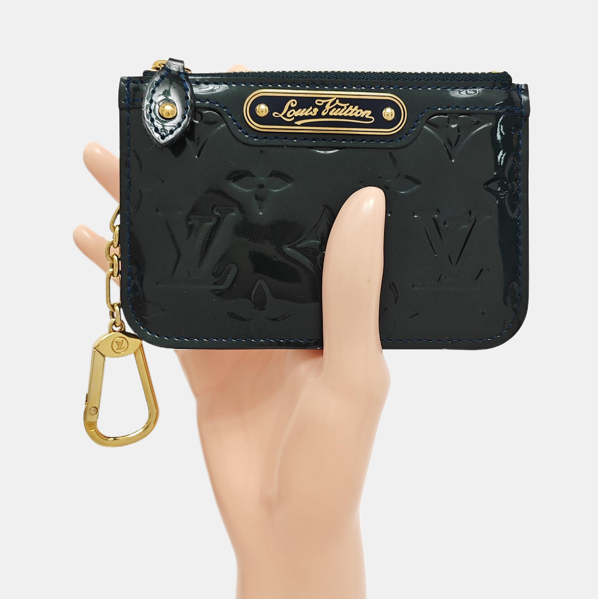 Patent Leather Coin Purse Green