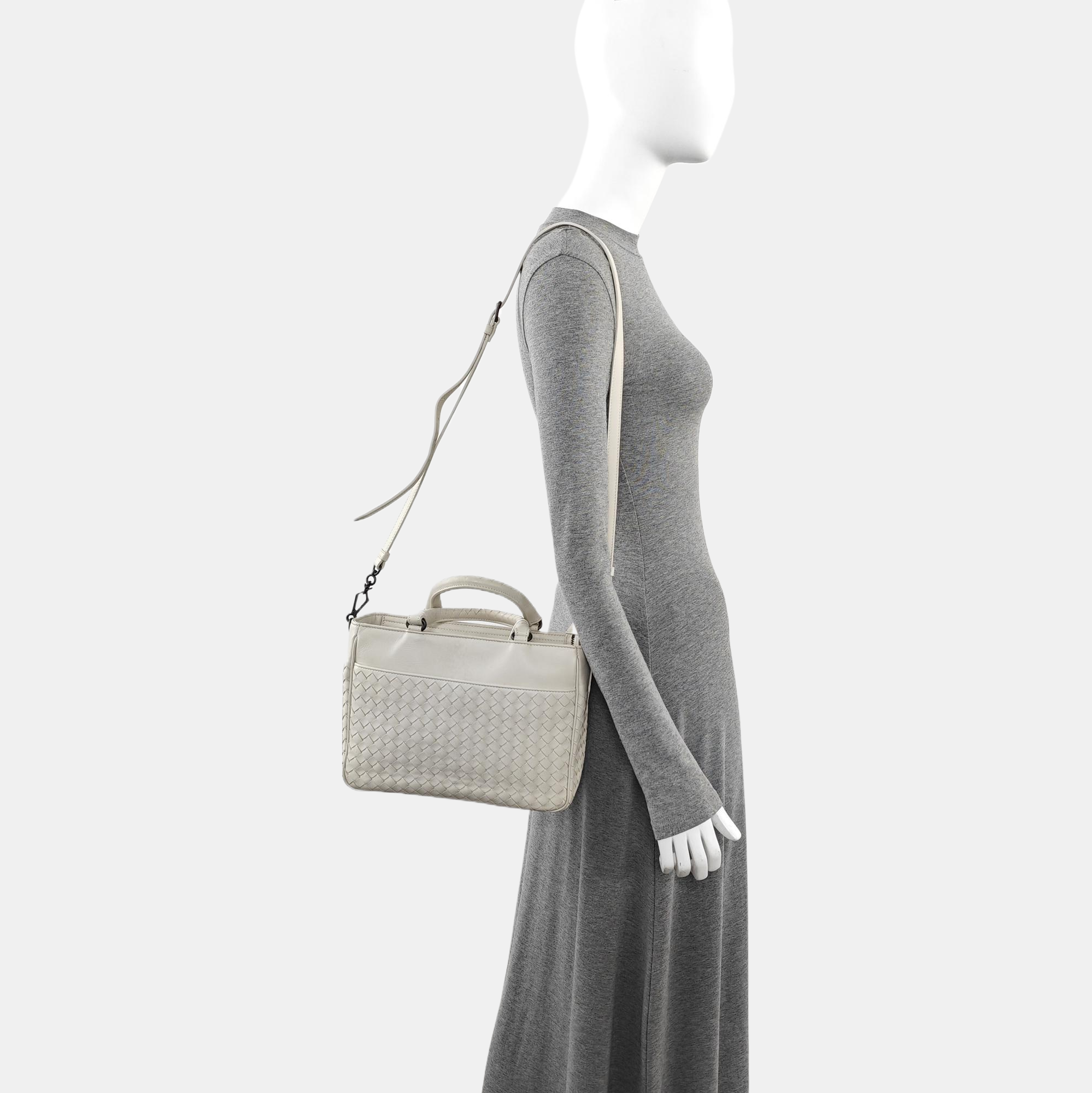 Lambskin Tote Bag White
