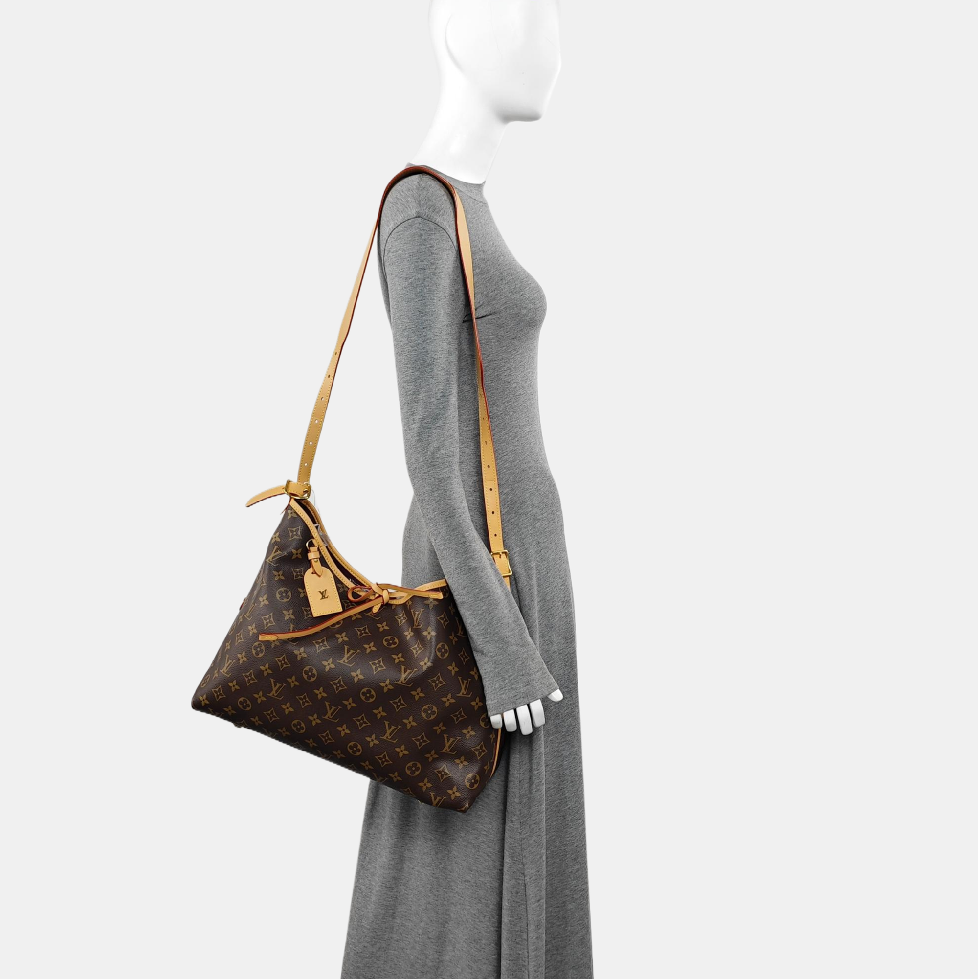 CARRYALL MM Monogram Coated Canvas Brown