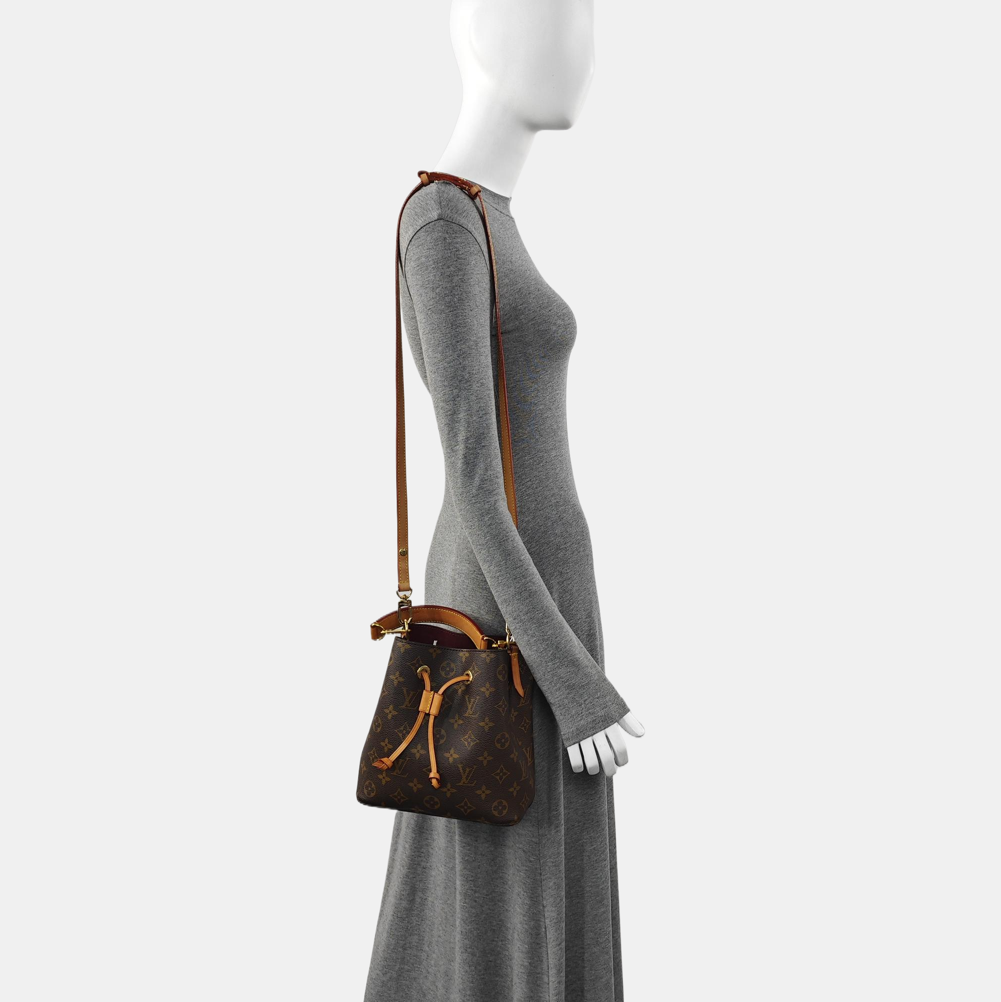 NÉONOÉ BB Monogram Coated Canvas Brown