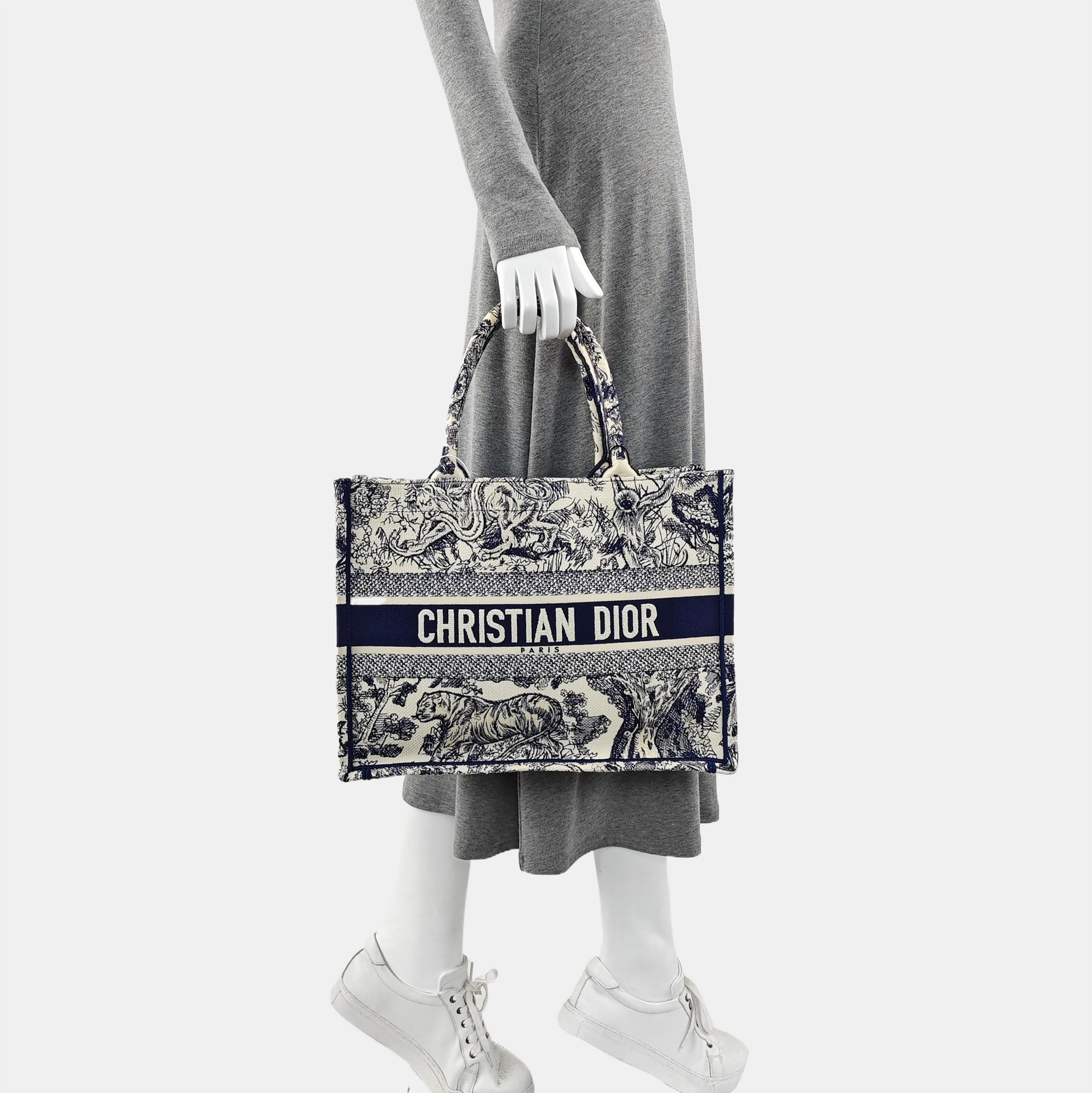 Book Tote Medium Canvas Blue