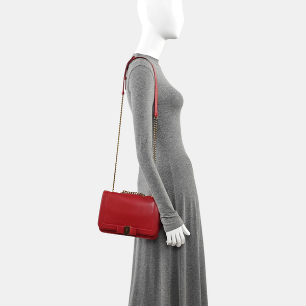 Vara Quilted Patent Leather Red
