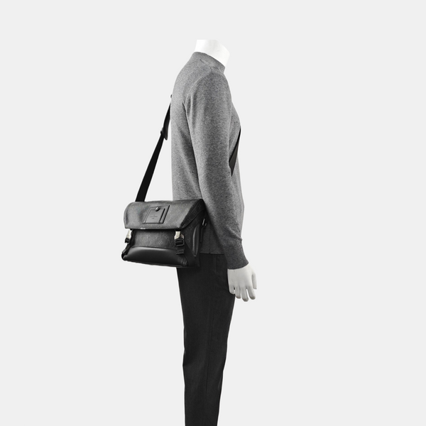 VOYAGER PM Monogram Coated Canvas Black