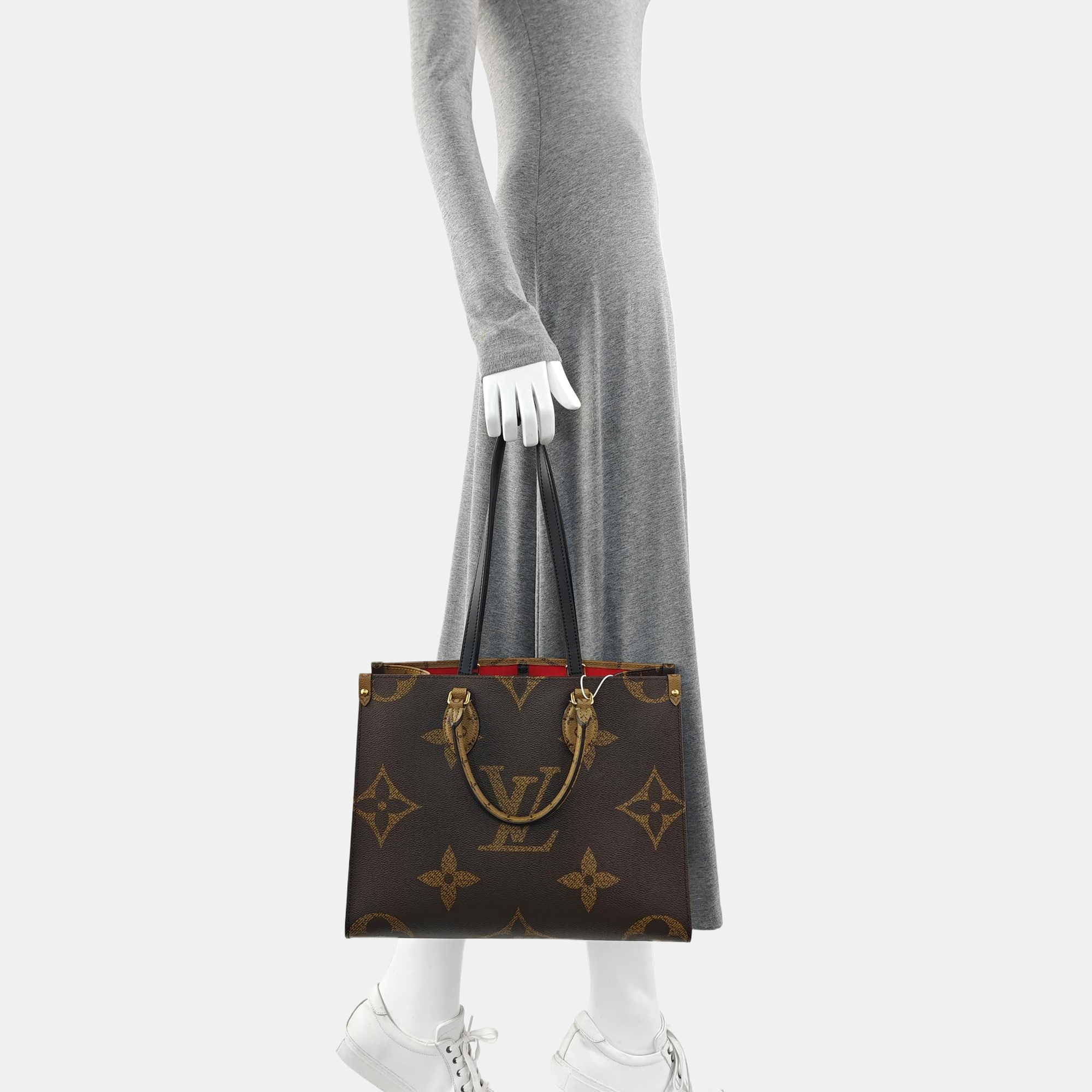 ONTHEGO MM Monogram Coated Canvas Brown