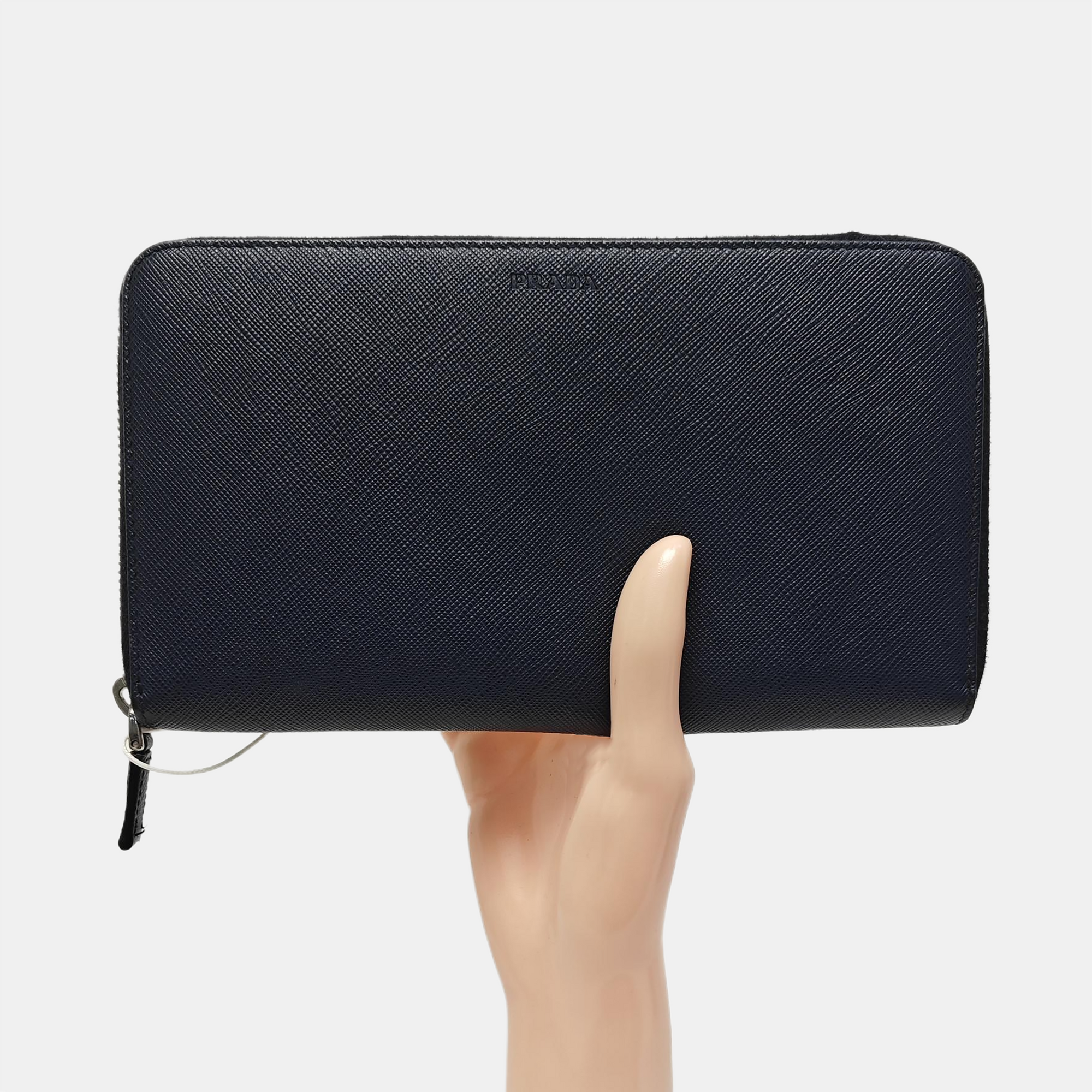 Saffiano Calfskin Wallet Blue