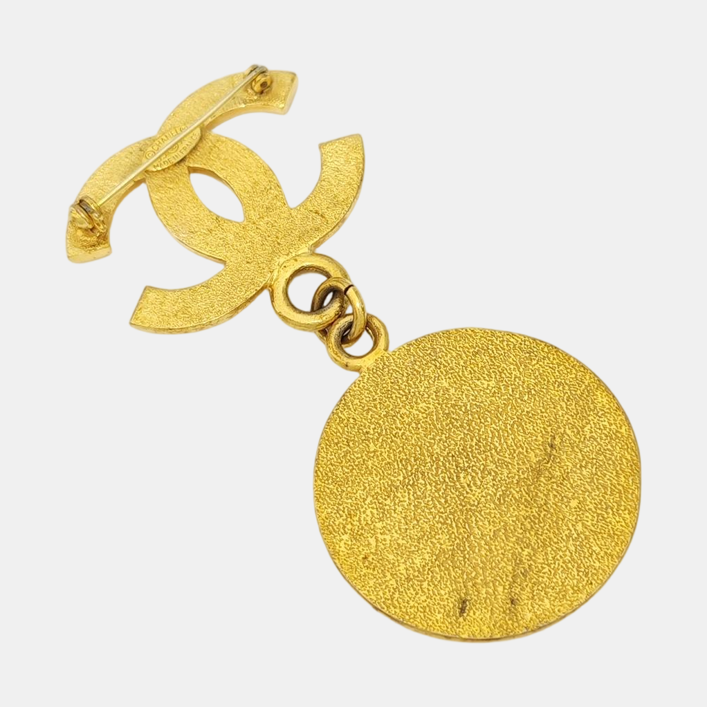 Metal Gold Brooch