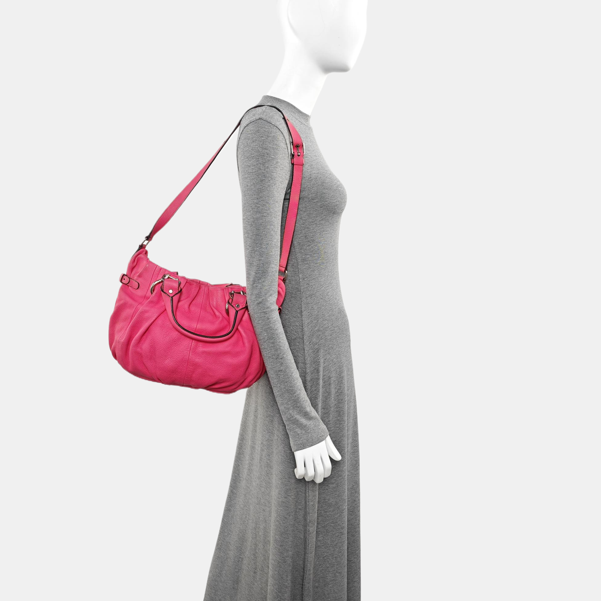 Calfskin Shoulder Bag Pink